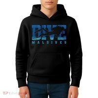 Maldives Diver Souvenir Gift Kids Hoodie thumb 4