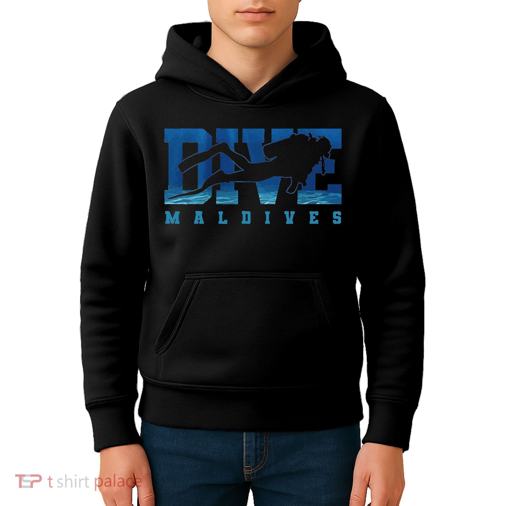 Maldives Diver Souvenir Gift Kids Hoodie
