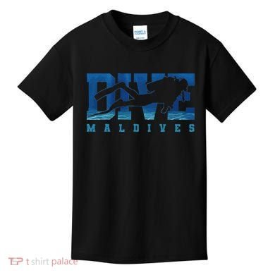Maldives Diver Souvenir Gift Kids T-Shirt