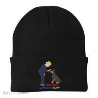 My Doberman Supports Trump Gift Doberman Pinscher Beanie thumb 0