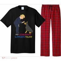 My Doberman Supports Trump Gift Doberman Pinscher Pajama Set thumb 0