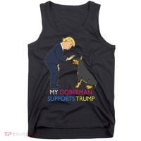 My Doberman Supports Trump Gift Doberman Pinscher Tank Top thumb 0