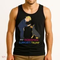 My Doberman Supports Trump Gift Doberman Pinscher Tank Top thumb 3