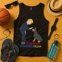 My Doberman Supports Trump Gift Doberman Pinscher Tank Top thumb 4