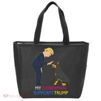 My Doberman Supports Trump Gift Doberman Pinscher Tote Bag thumb 0