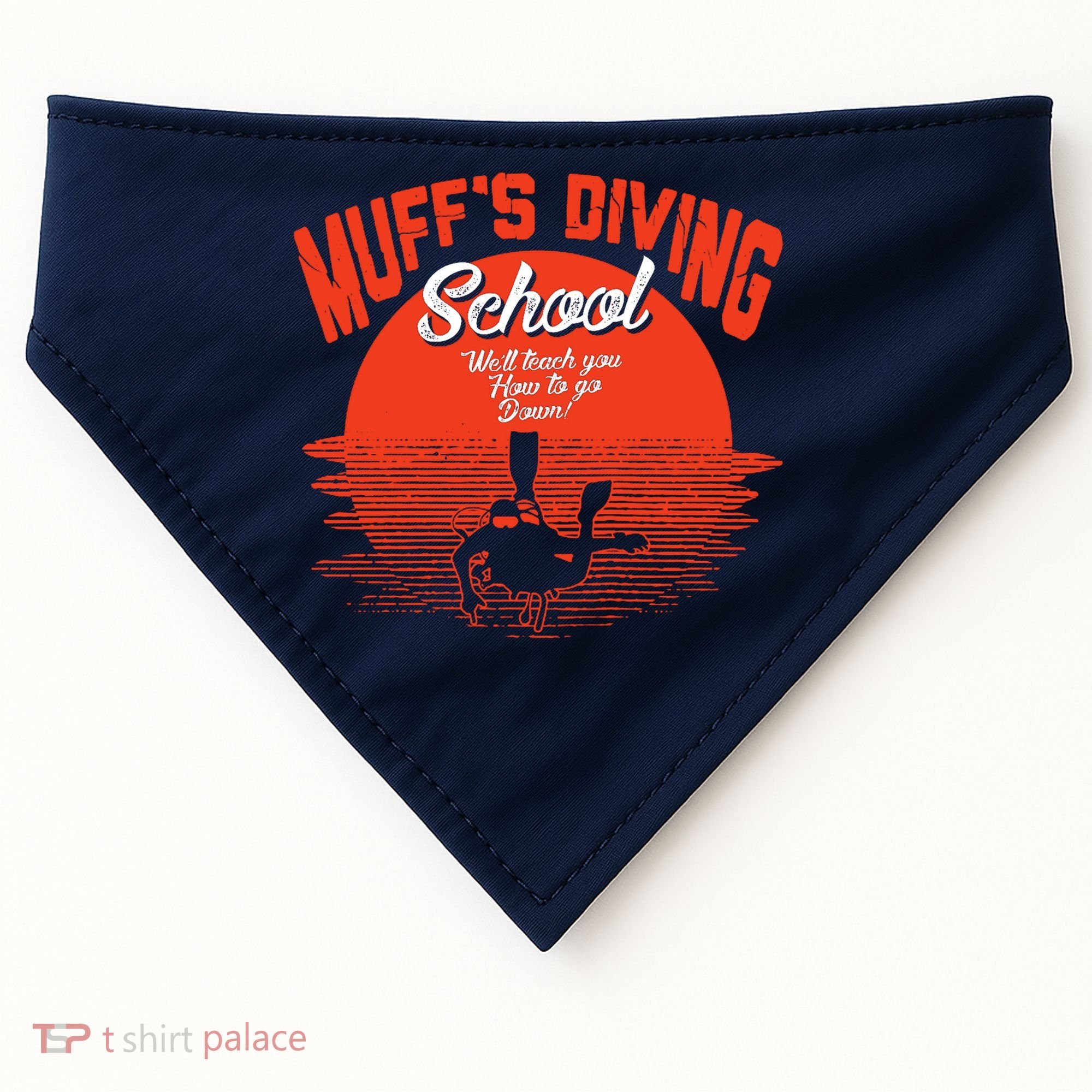 Muffs Diving School USA-Made Doggie Bandana