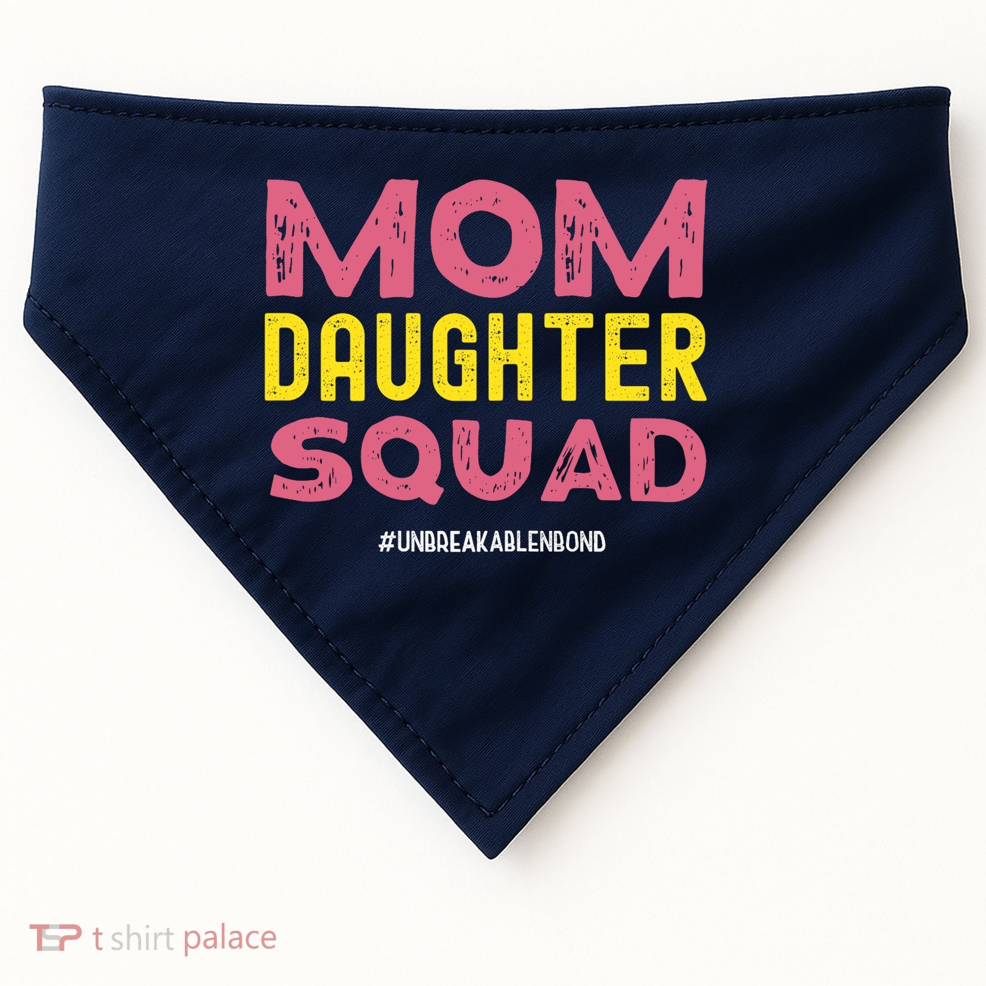 Mom Daughter Squad From Daughter To Mom Mothers Day USA-Made Doggie Bandana