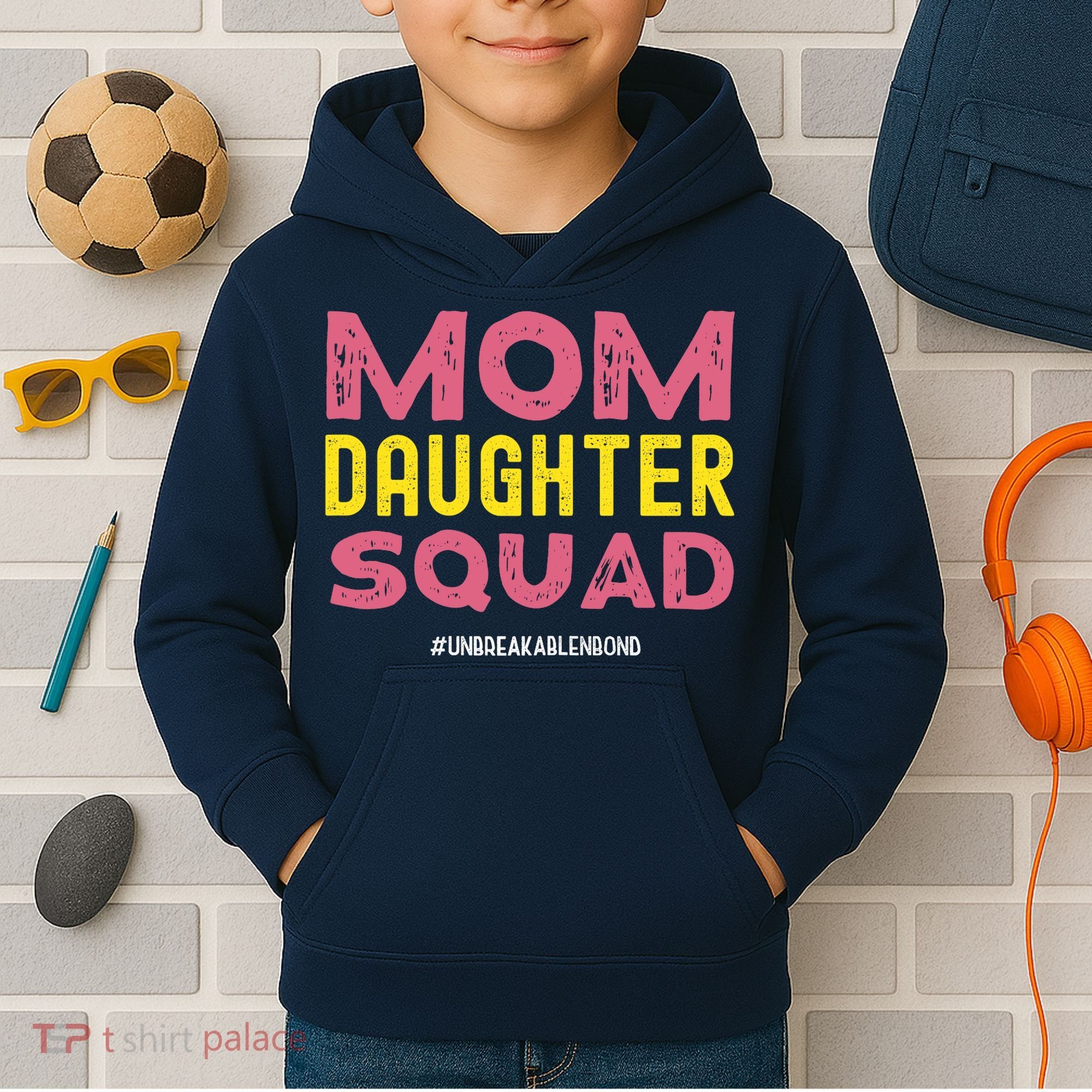 Mom Daughter Squad From Daughter To Mom Mothers Day Kids Hoodie