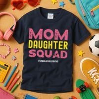 Mom Daughter Squad From Daughter To Mom Mothers Day Kids T-Shirt thumb 3