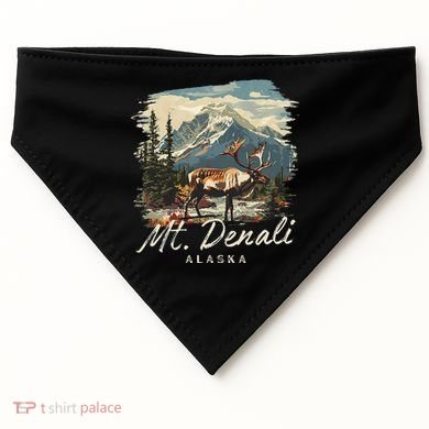 Mount Denali Souvenir Mt. Denali USA-Made Doggie Bandana