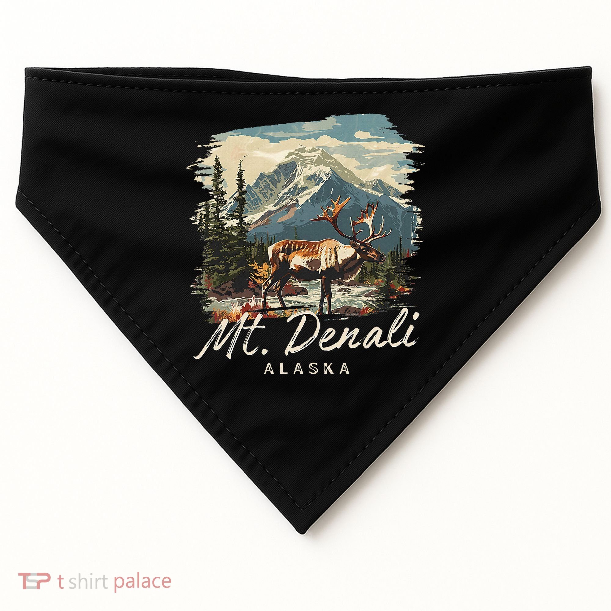 Mount Denali Souvenir Mt. Denali USA-Made Doggie Bandana