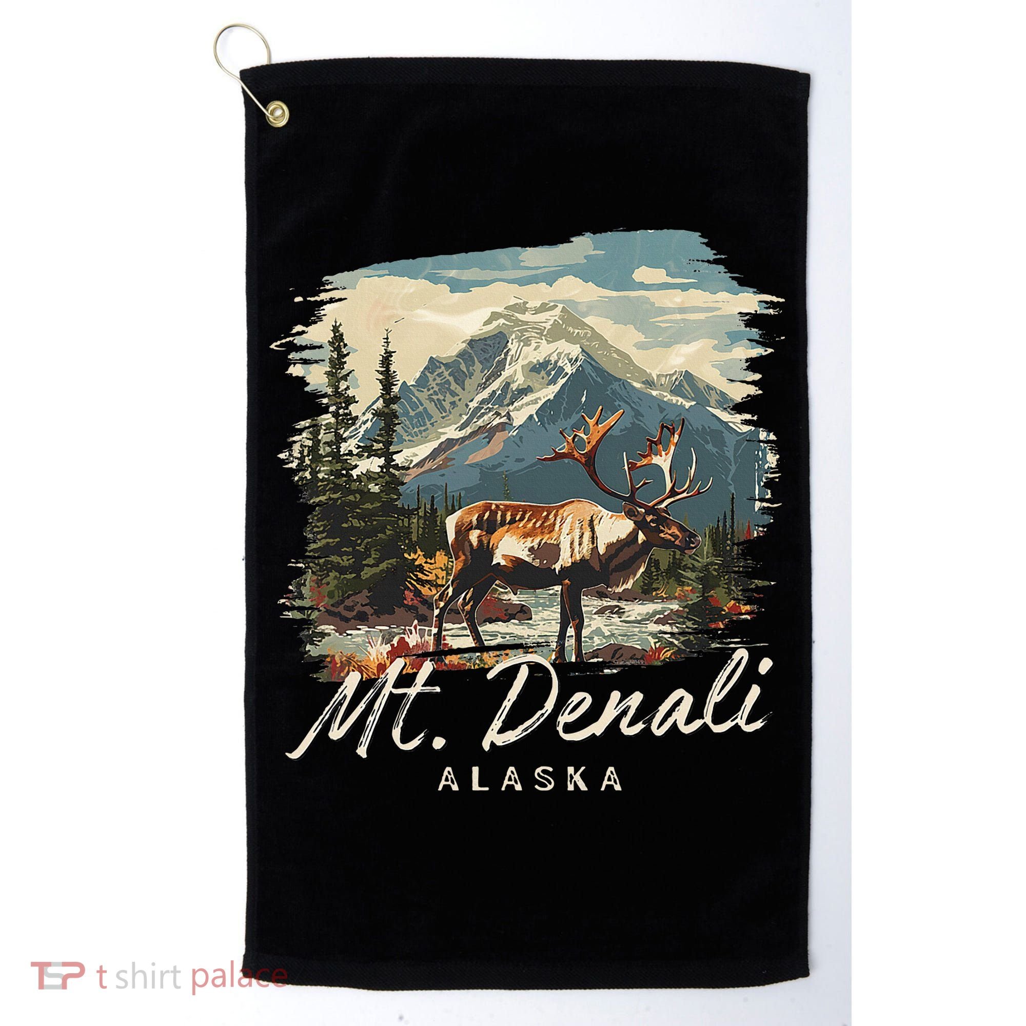 Mount Denali Souvenir Mt. Denali Golf Towel