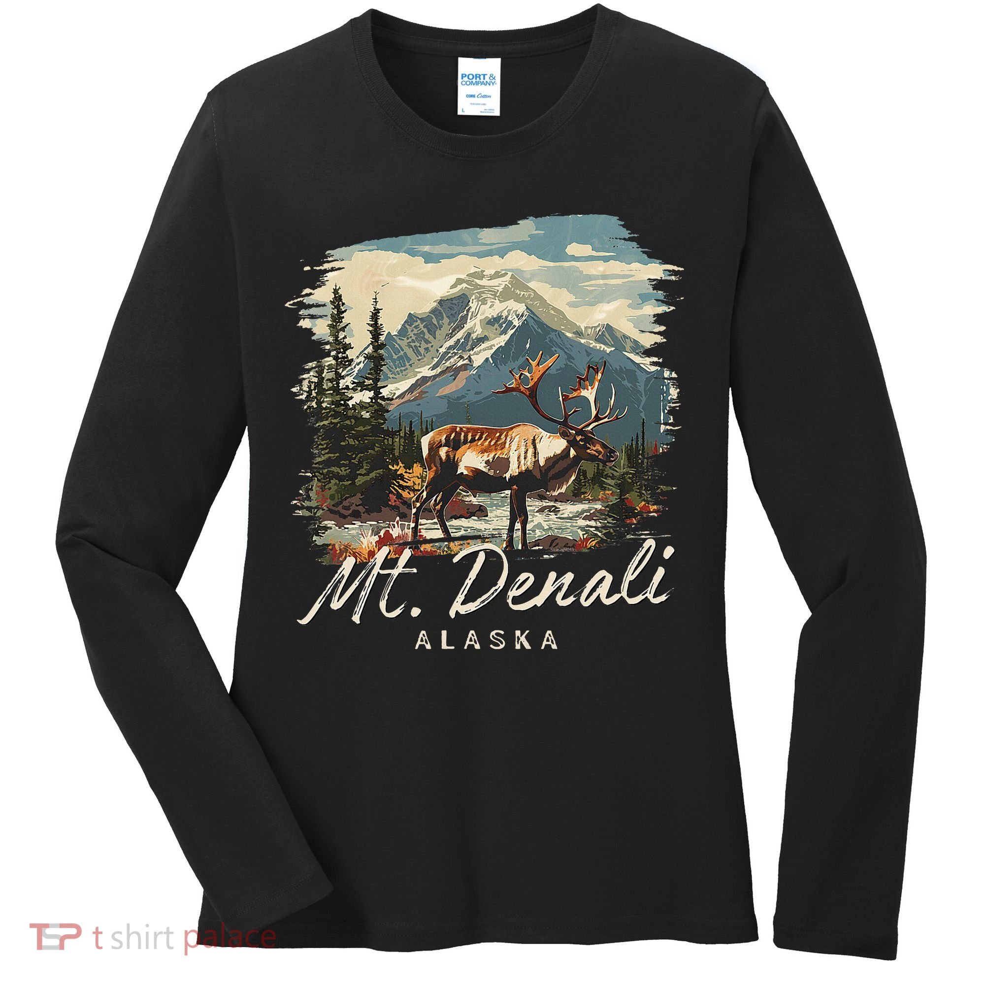 Mount Denali Souvenir Mt. Denali Women's Long Sleeve Shirt