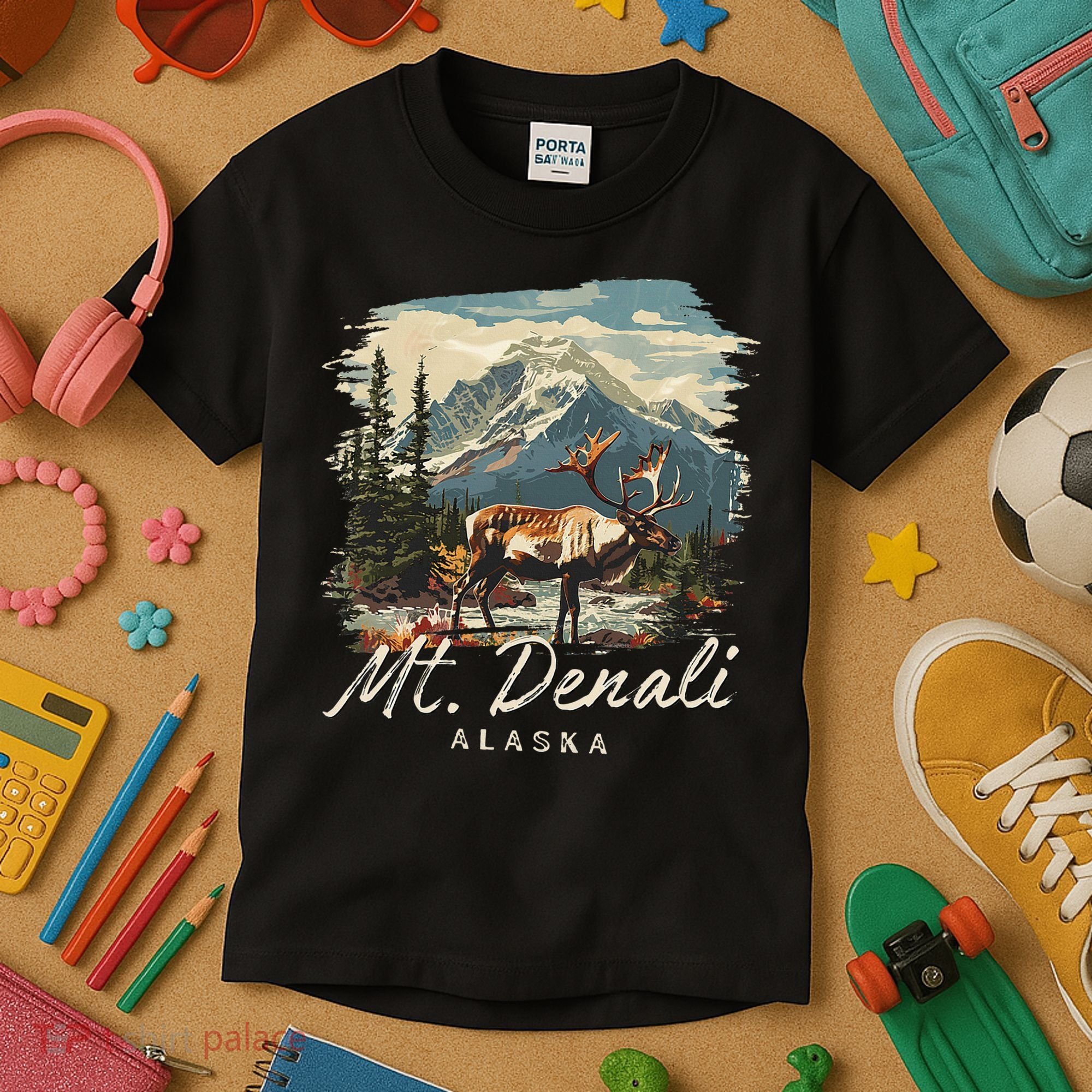 Mount Denali Souvenir Mt. Denali Kids T-Shirt