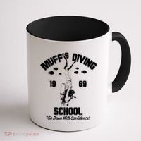 Muffs Diving School 1969 Go Down With Confidence Coffee Mug thumb 1
