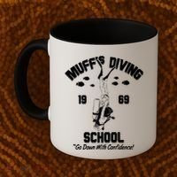 Muffs Diving School 1969 Go Down With Confidence Coffee Mug thumb 2
