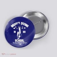 Muffs Diving School 1969 Go Down With Confidence Button thumb 0