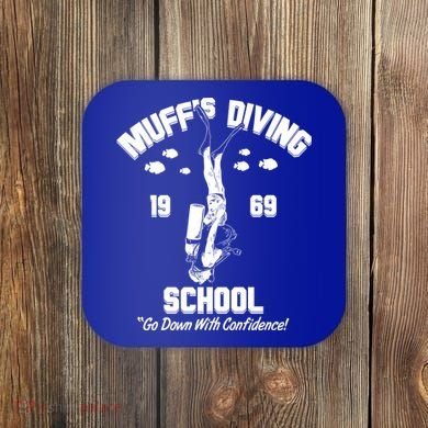 Muffs Diving School 1969 Go Down With Confidence Coaster