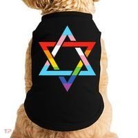 Magen David Star of David Jewish LGBT Pride Doggie Tank thumb 0