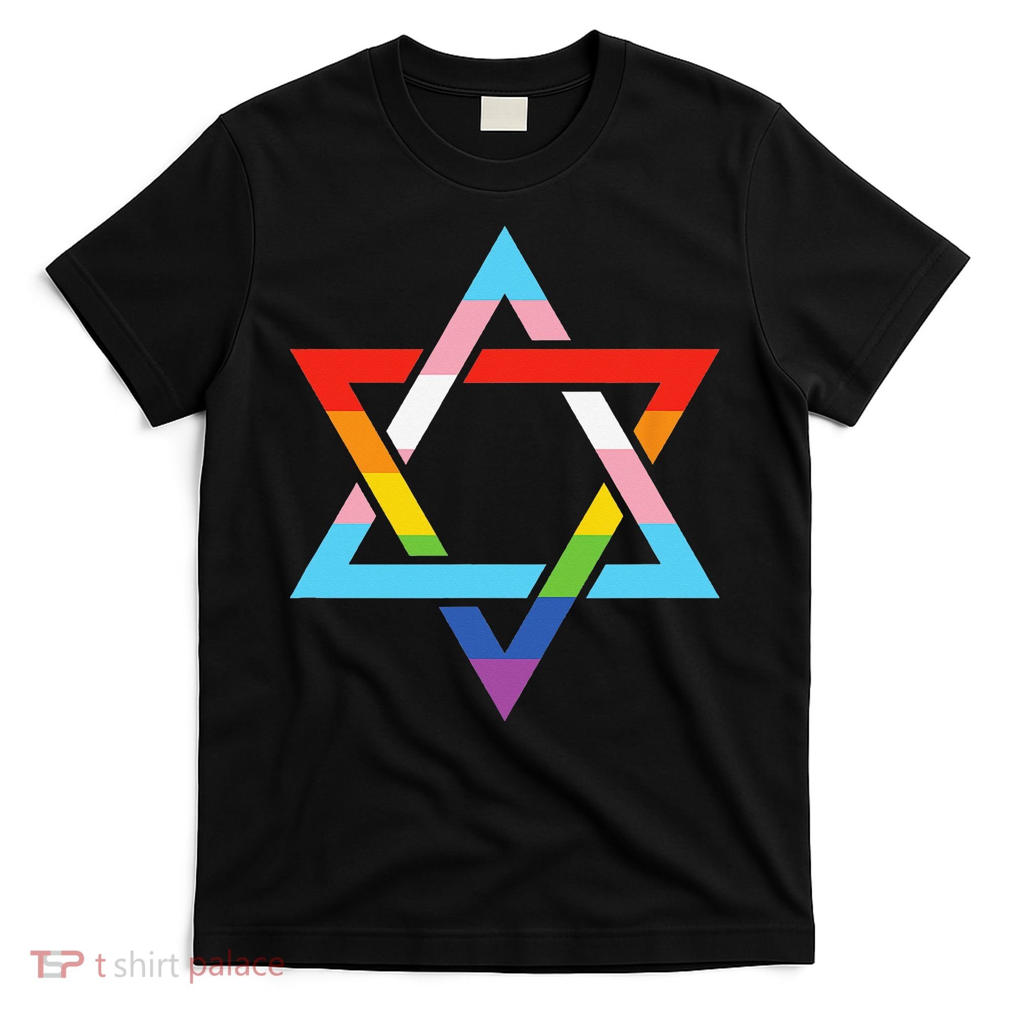 Magen David Star of David Jewish LGBT Pride T-Shirt
