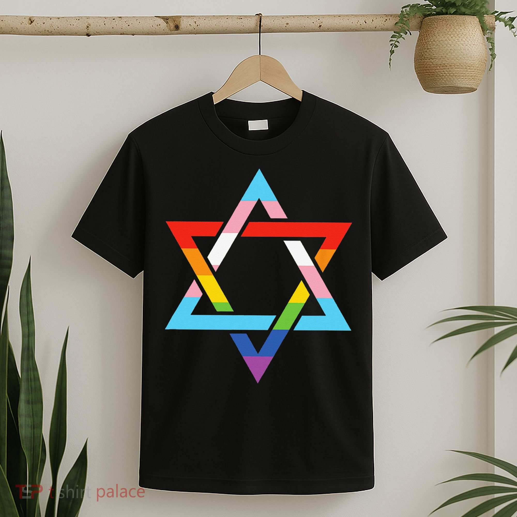 Magen David Star of David Jewish LGBT Pride T-Shirt