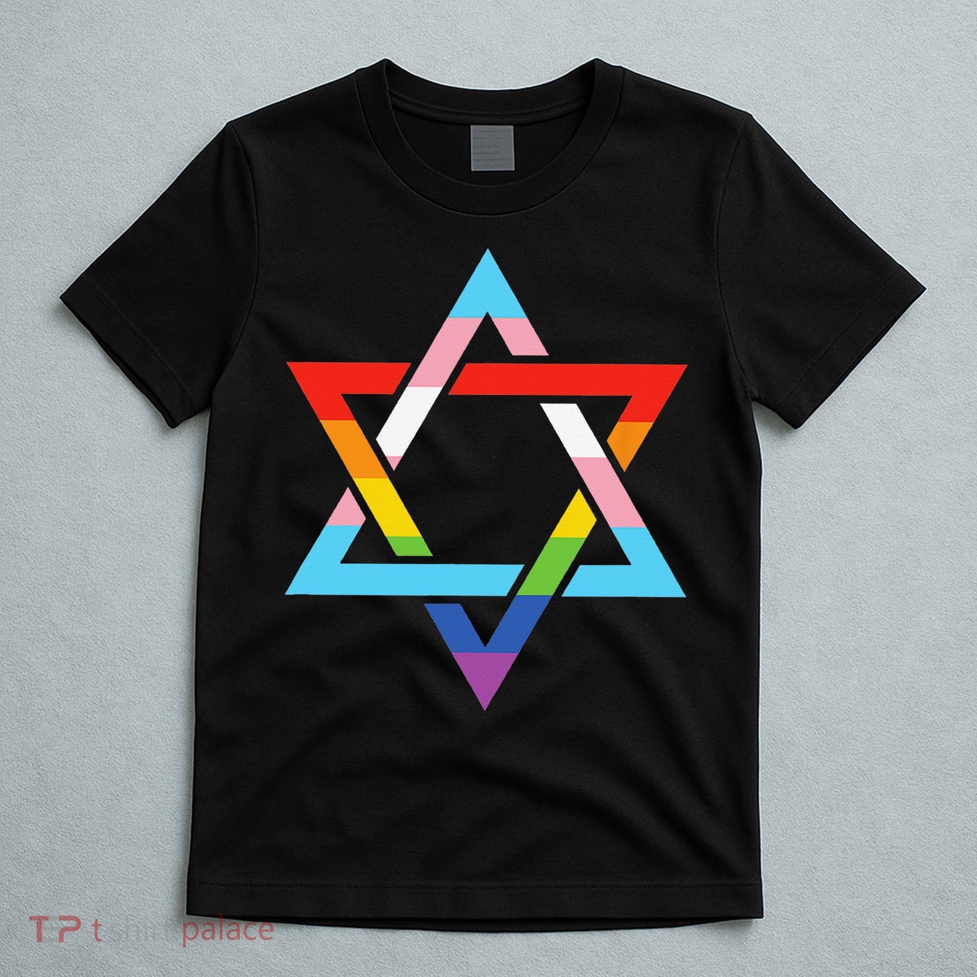 Magen David Star of David Jewish LGBT Pride T-Shirt