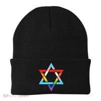 Magen David Star of David Jewish LGBT Pride Beanie thumb 0