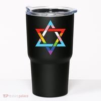 Magen David Star of David Jewish LGBT Pride Tumbler thumb 0
