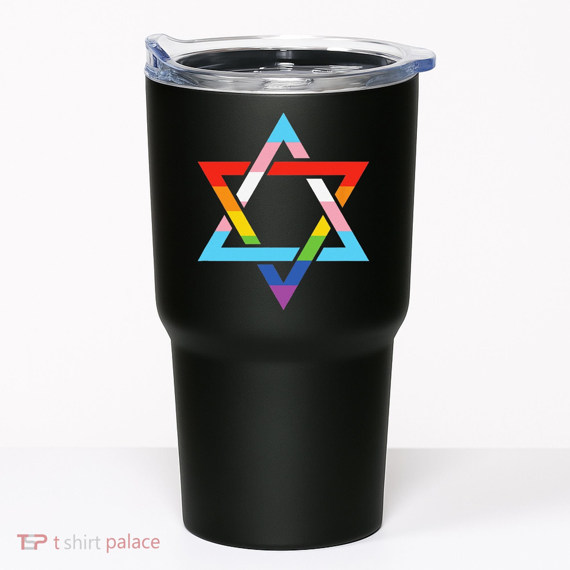 Magen David Star of David Jewish LGBT Pride Tumbler