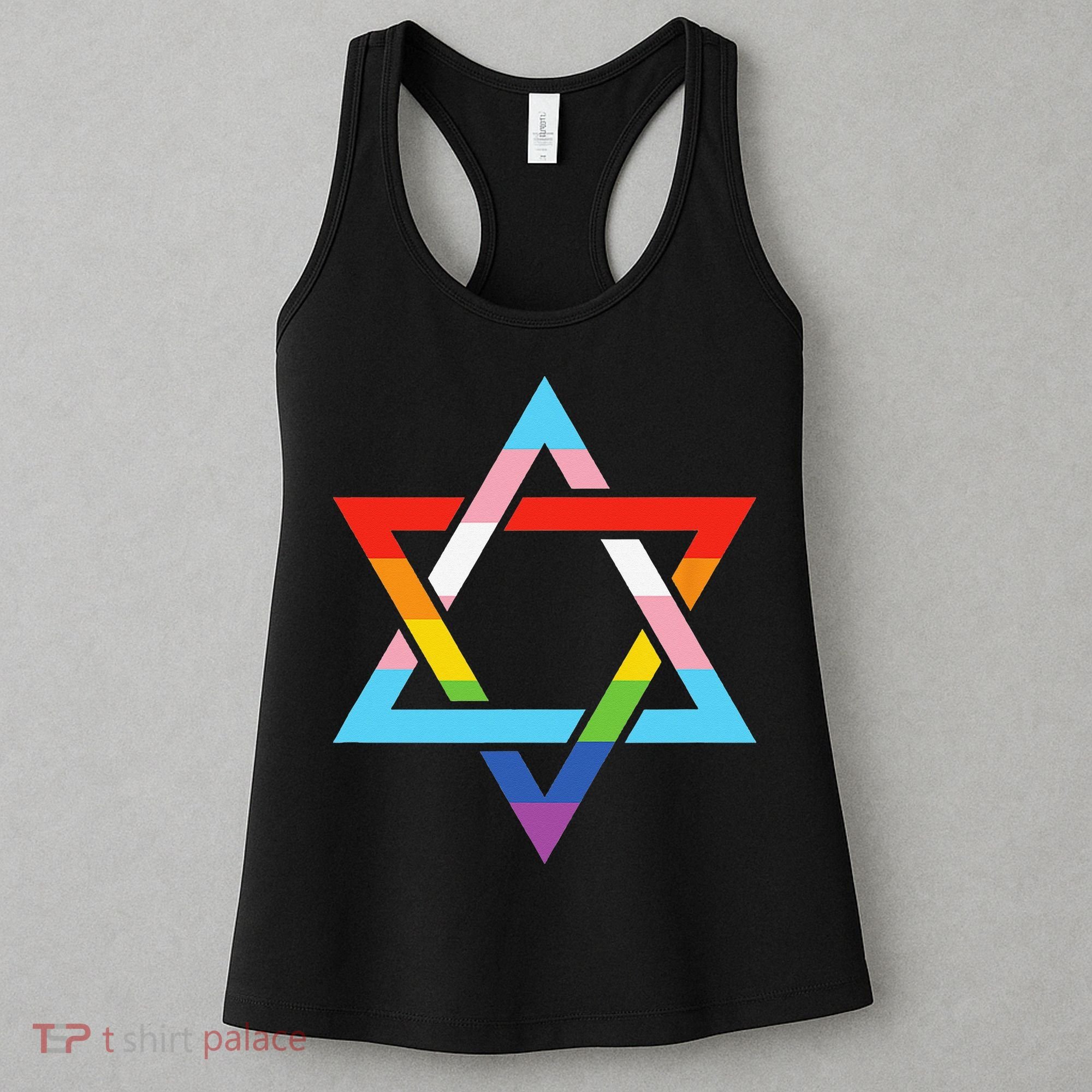 Magen David Star of David Jewish LGBT Pride Women's Tank Top