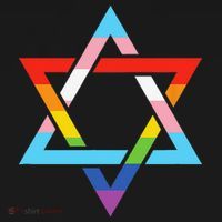 Magen David Star of David Jewish LGBT Pride Baby Bodysuit thumb 2