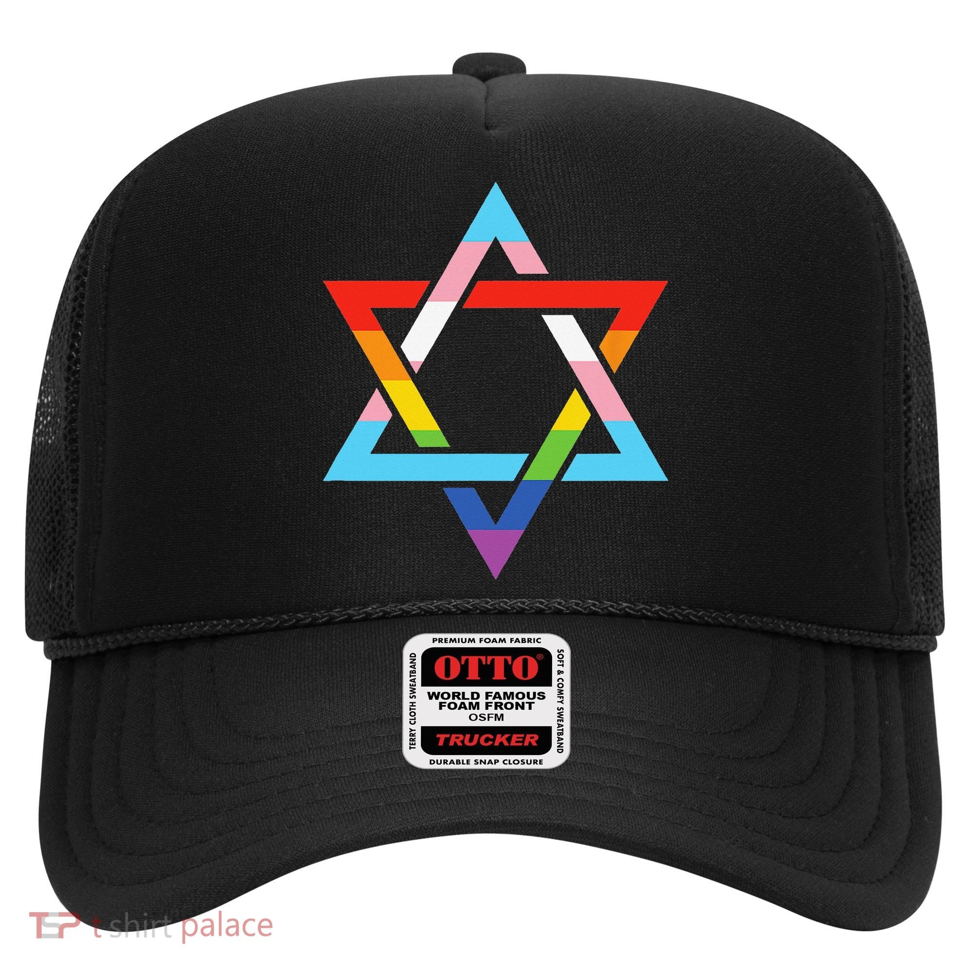 Magen David Star of David Jewish LGBT Pride Hat