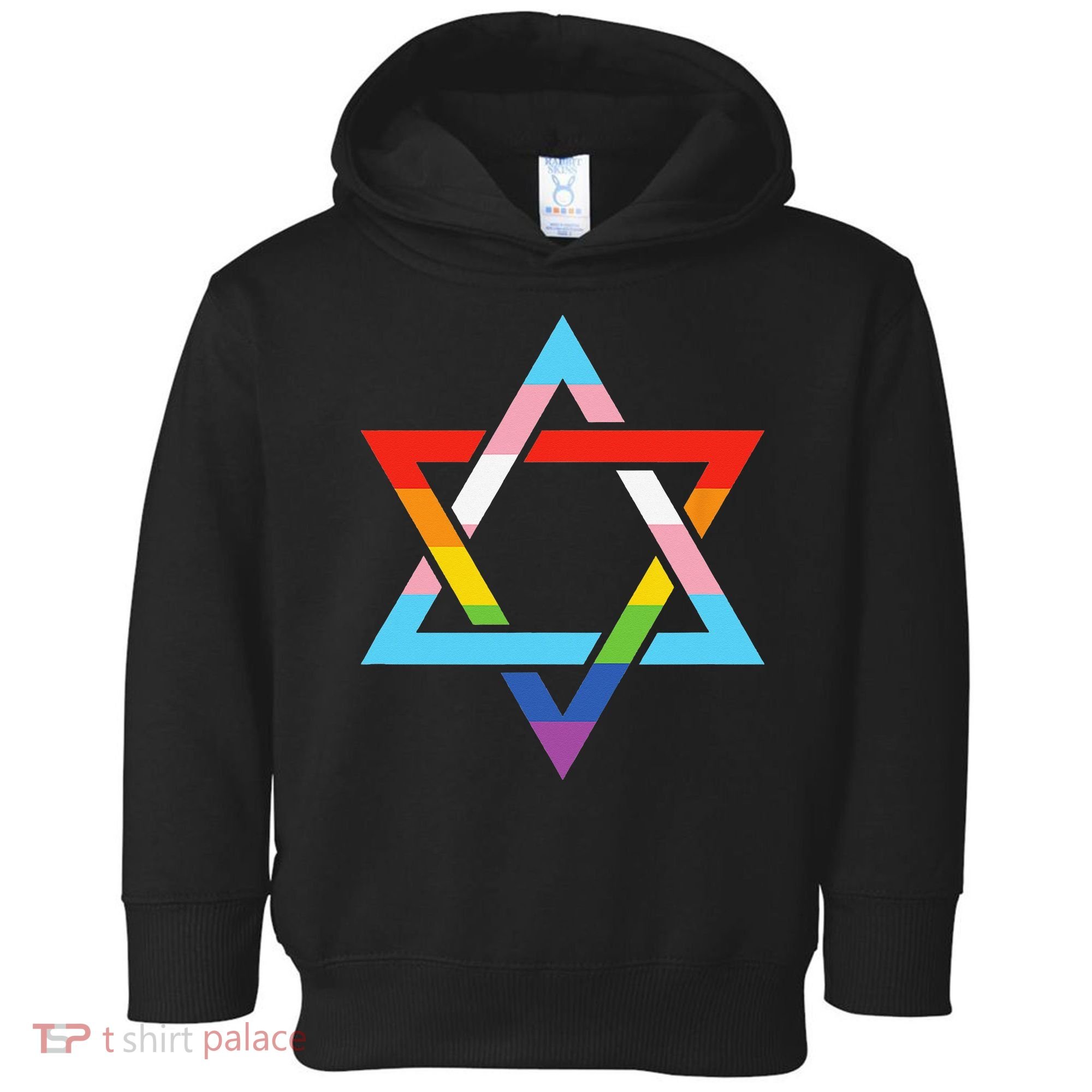 Magen David Star of David Jewish LGBT Pride Toddler Hoodie