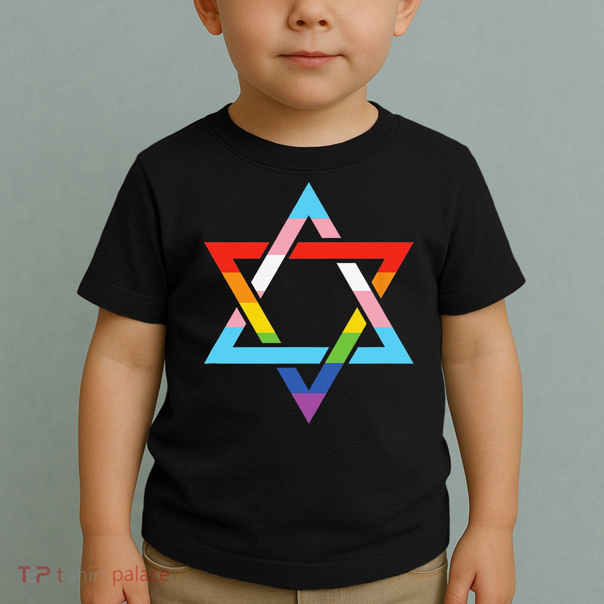 Magen David Star of David Jewish LGBT Pride Toddler T-Shirt