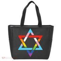 Magen David Star of David Jewish LGBT Pride Tote Bag thumb 0