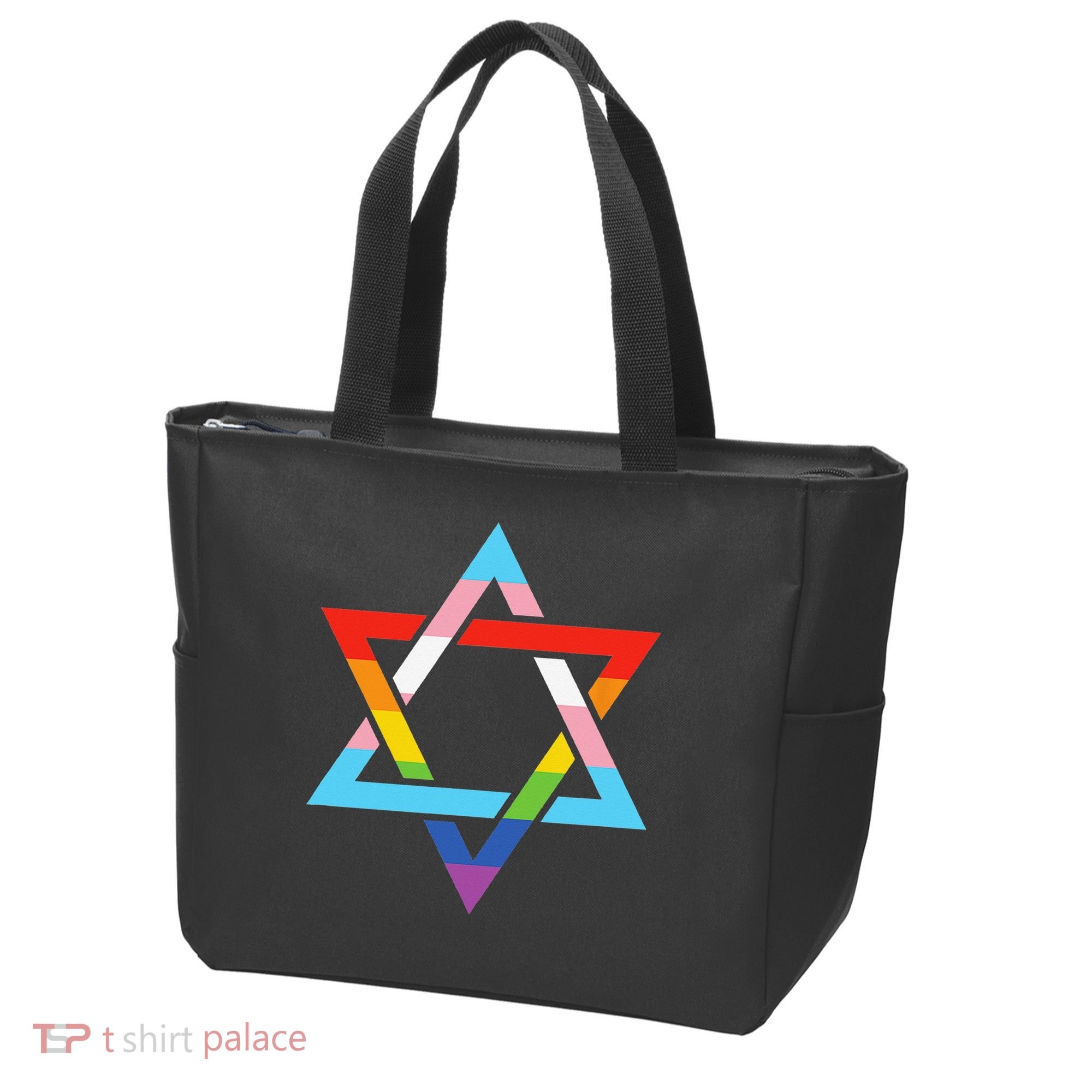 Magen David Star of David Jewish LGBT Pride Tote Bag
