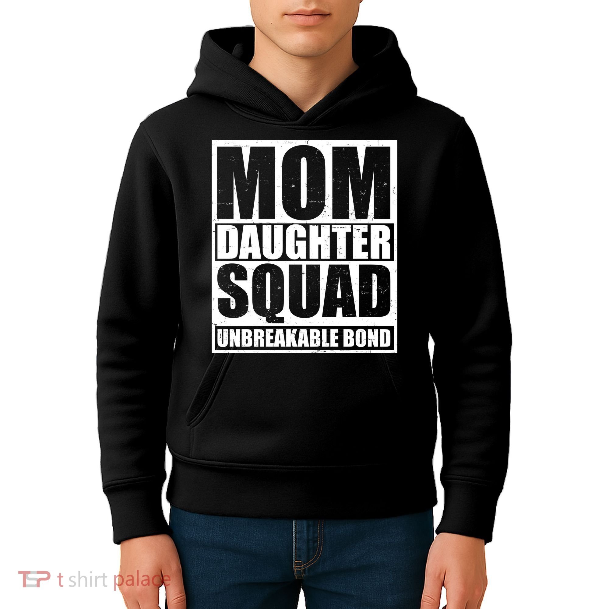 Mom Daughter Squad Unbreakable Bond Kids Hoodie