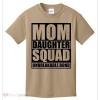 Mom Daughter Squad Unbreakable Bond Kids T-Shirt thumb 0