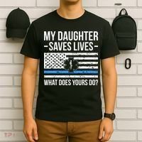 My Daughter Saves Lives EMT Mom Of An EMT Mother T-Shirt thumb 6