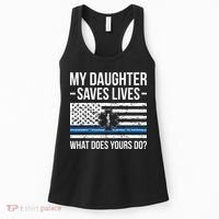 My Daughter Saves Lives EMT Mom Of An EMT Mother Women's Tank Top thumb 0