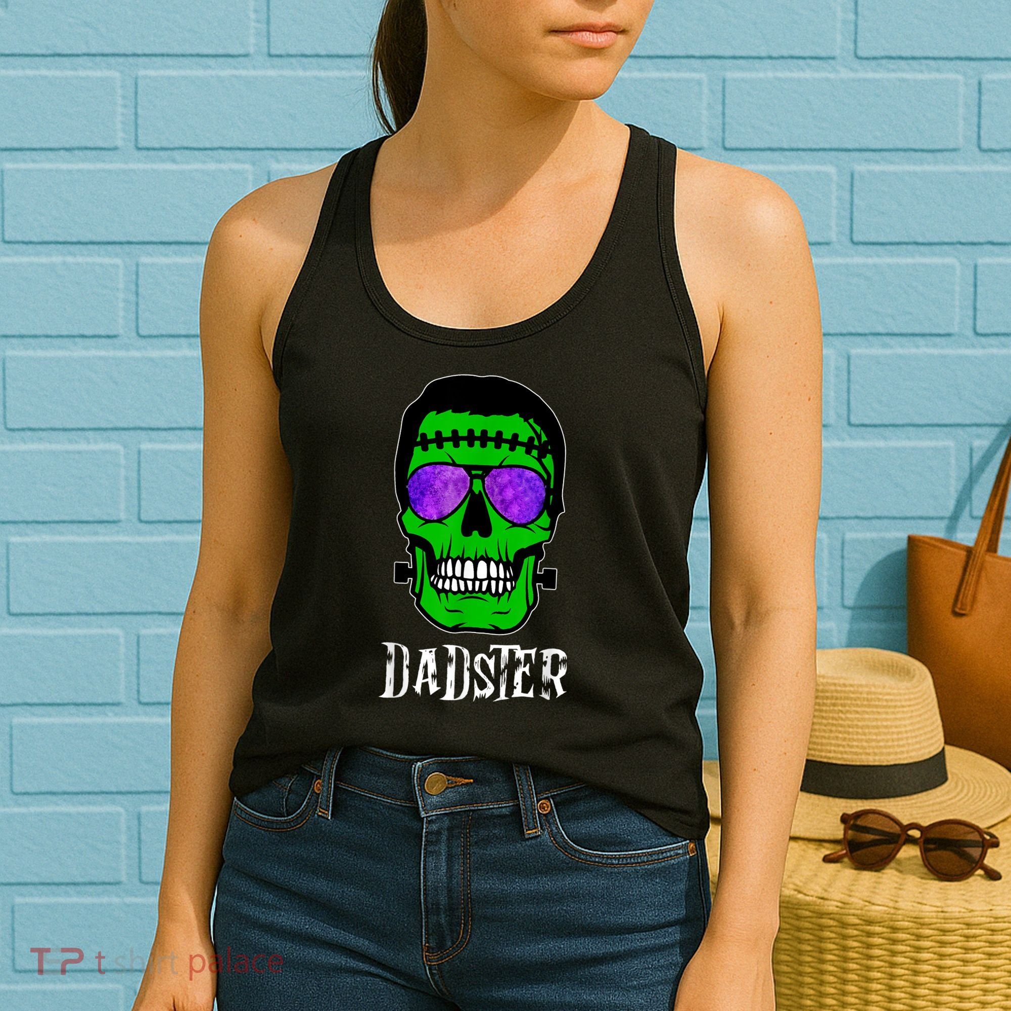 Mens Dadster Shirt Dad Monster Halloween Costume Daddy Father Women's Tank Top
