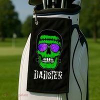 Mens Dadster Shirt Dad Monster Halloween Costume Daddy Father Golf Towel thumb 2