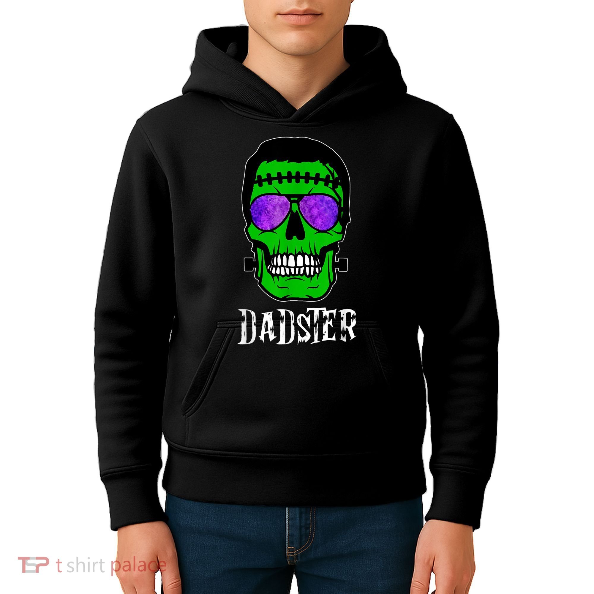 Mens Dadster Shirt Dad Monster Halloween Costume Daddy Father Kids Hoodie