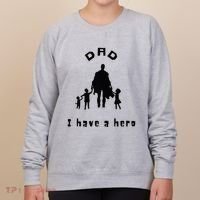 Military Dad Superhero Welcome Home Surprise Women's Sweatshirt thumb 0