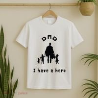Military Dad Superhero Welcome Home Surprise T-Shirt thumb 2