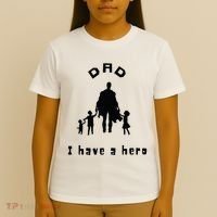 Military Dad Superhero Welcome Home Surprise T-Shirt thumb 4
