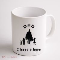 Military Dad Superhero Welcome Home Surprise Coffee Mug thumb 1