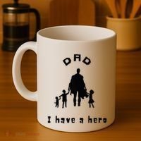 Military Dad Superhero Welcome Home Surprise Coffee Mug thumb 4