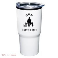 Military Dad Superhero Welcome Home Surprise Tumbler thumb 0