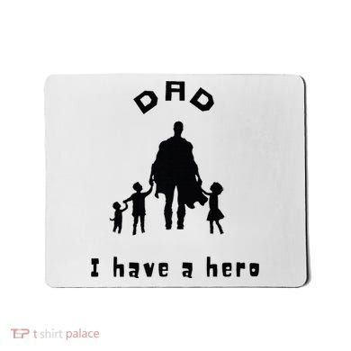 Military Dad Superhero Welcome Home Surprise Mousepad